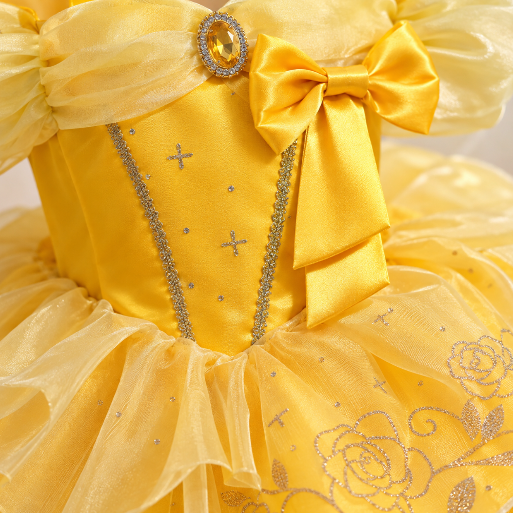 Robe Princesse Fille Jaune 2-10 ans – 2 à 10 ans