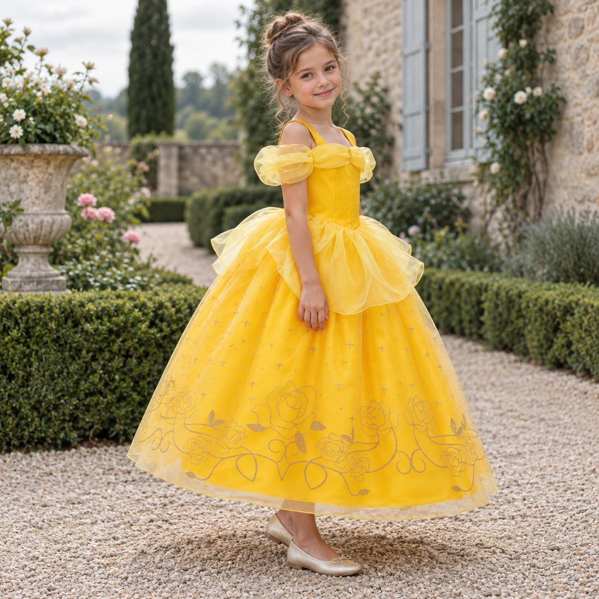 Robe Princesse Fille Jaune 2-10 ans – 2 à 10 ans